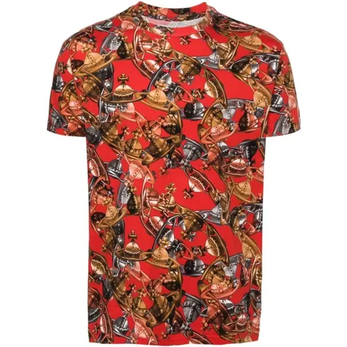 Crazy Orbs Cotton T-Shirt in , male, Sizes: XL, L - Vivienne Westwood - Modalova