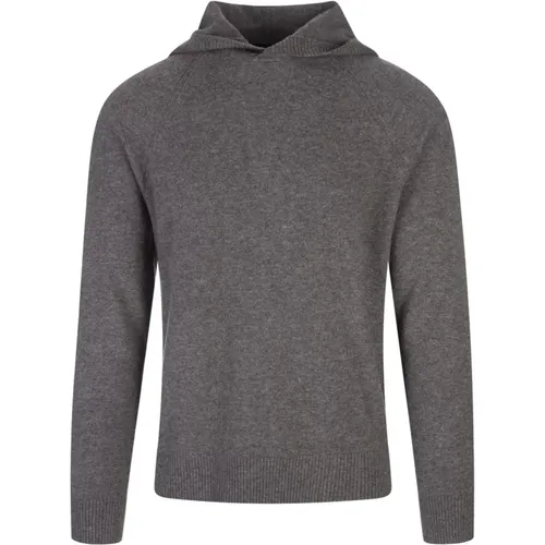 Weicher Woll-Cashmere-Blend Kapuzenpullover , Herren, Größe: L - Vince - Modalova