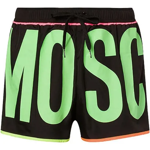 Logo Shorts for Men , male, Sizes: XS, M, L, S - Moschino - Modalova