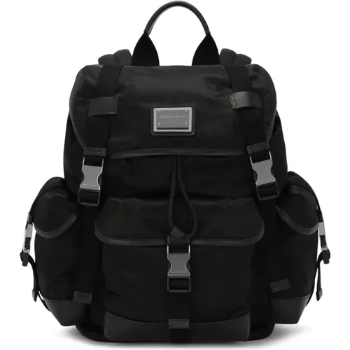 Practical and Stylish Nylon Backpack , unisex, Sizes: ONE SIZE - Dolce & Gabbana - Modalova