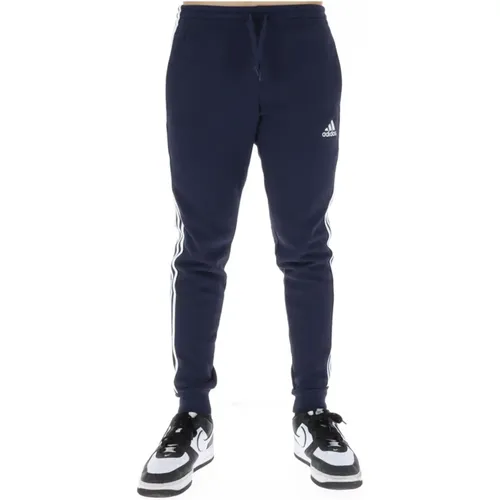Blaue Print Herrenhose , Herren, Größe: XL - Adidas - Modalova