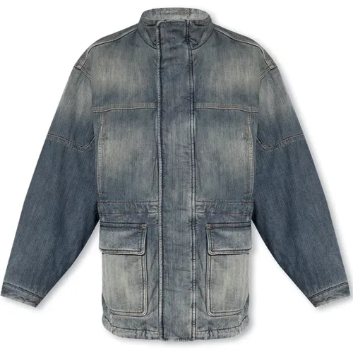 Oversize denim jacket , male, Sizes: M - Balenciaga - Modalova