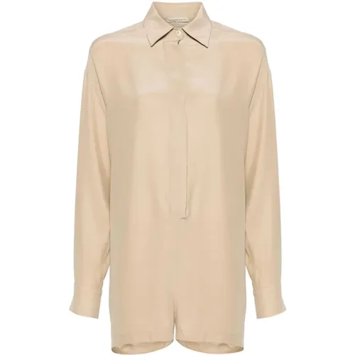 Silk Satin Finish Shirt , female, Sizes: S, L - Faliero Sarti - Modalova