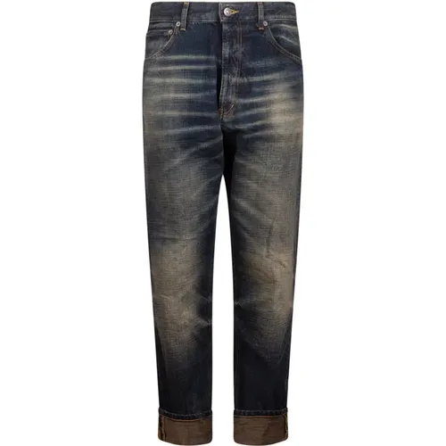 Verwaschene Dunkelblaue Herrenjeans - Dondup - Modalova