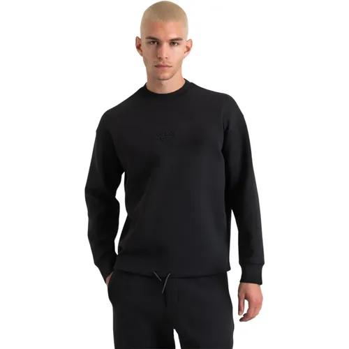 Baumwollmischung Sweatshirt , Herren, Größe: L - Emporio Armani - Modalova