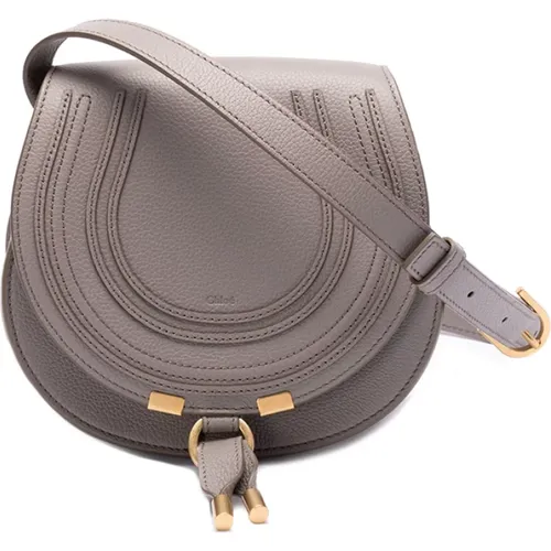 Marcie` Small Saddle Bag , female, Sizes: ONE SIZE - Chloé - Modalova