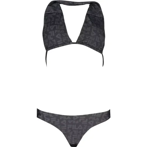 Schwarzer Damen Bikini Dreieck Badeanzug , Damen, Größe: S - Fila - Modalova