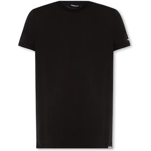 Baumwoll T-Shirt , Herren, Größe: 2XL - Dsquared2 - Modalova