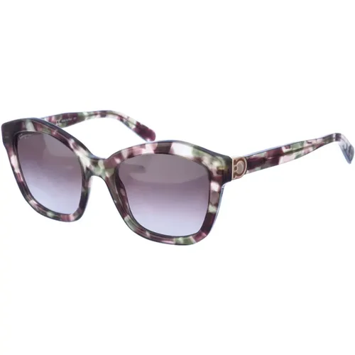 Cat Eye Acetat Sonnenbrille , Damen, Größe: ONE Size - Salvatore Ferragamo - Modalova