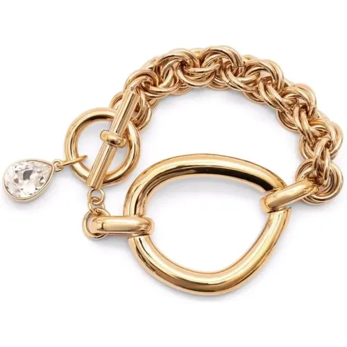 Gold Link Chain Bracelet Casual Style , female, Sizes: ONE SIZE - JW Anderson - Modalova
