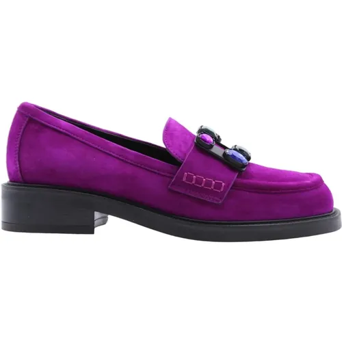 Stylish Unalaska Moccasin Loafers , female, Sizes: 3 UK - Brù Milano - Modalova