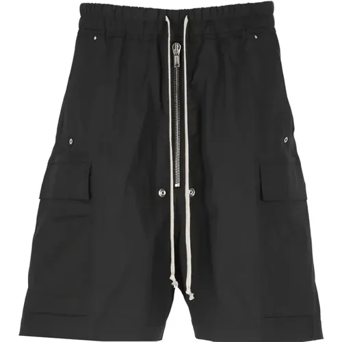 Cotton Shorts with Elastic Waist , male, Sizes: L - Rick Owens - Modalova