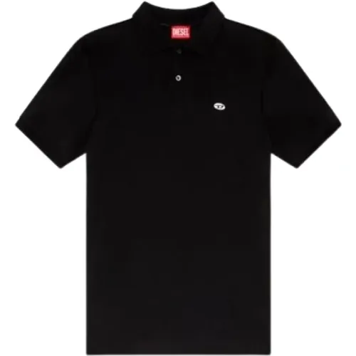 Slim Fit Baumwoll-Piqué-Poloshirt , Herren, Größe: S - Diesel - Modalova