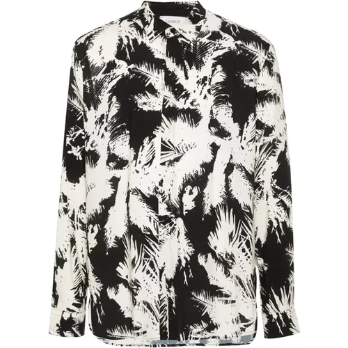 Abstract Pattern Classic Collar Shirt , male, Sizes: S, L - Laneus - Modalova