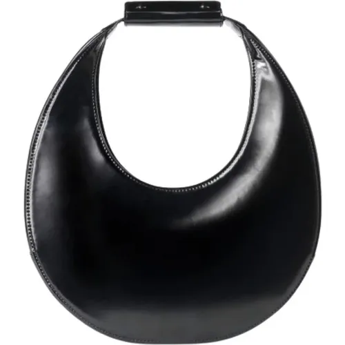 Polished Leather Moon Bag , female, Sizes: ONE SIZE - Staud - Modalova