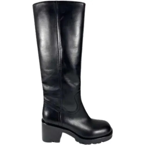 Mm Heel Leather Boot in , female, Sizes: 7 UK, 2 UK, 4 UK, 3 UK - Strategia - Modalova