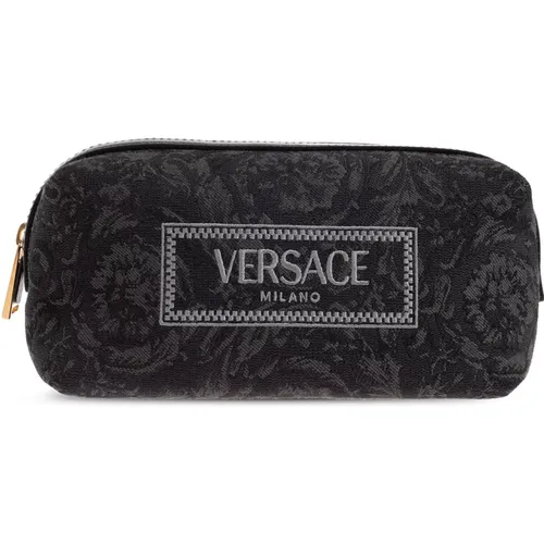 Waschtasche mit Logo Versace - Versace - Modalova