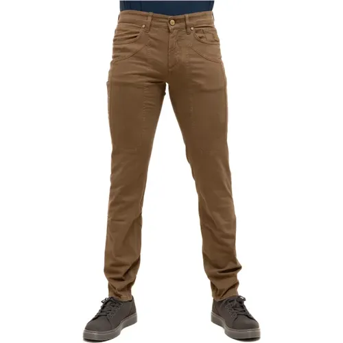 Skinny Fit Stretch Gabardine Pants , male, Sizes: W33, W34, W36 - Jeckerson - Modalova