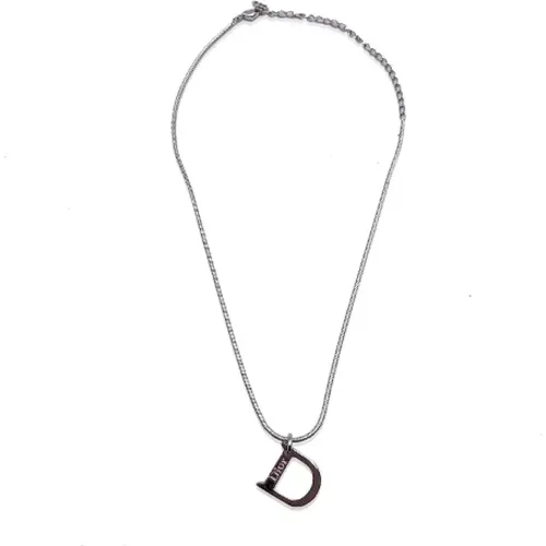 Pre-owned Metal necklaces , female, Sizes: ONE SIZE - Dior Vintage - Modalova