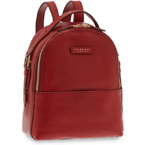 Roter Leder Rucksack Pearl District - The Bridge - Modalova