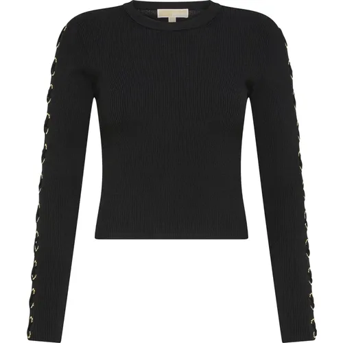 Schwarze Pullover Kollektion , Damen, Größe: L - Michael Kors - Modalova