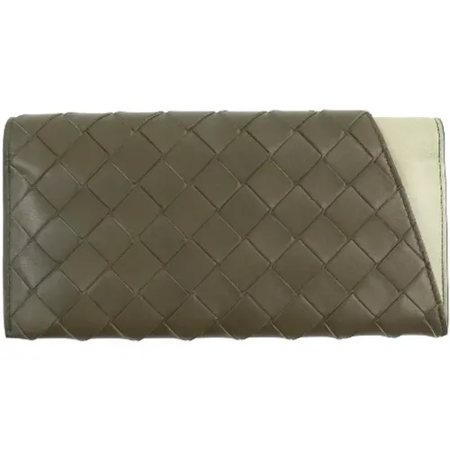 Pre-owned Leather wallets , female, Sizes: ONE SIZE - Bottega Veneta Vintage - Modalova