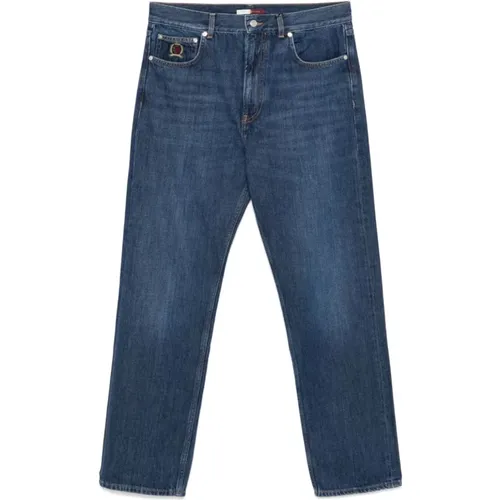 Indigo Blaue Denim Jeans , Herren, Größe: W34 - Tommy Hilfiger - Modalova