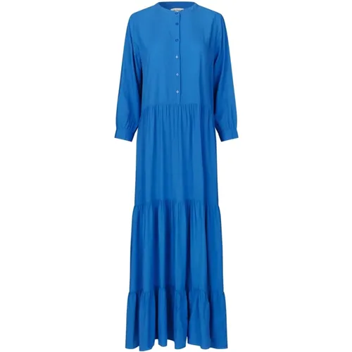 Maxi Dress with Long Sleeves , female, Sizes: M, XS, L, S, XL, 2XL - Lollys Laundry - Modalova