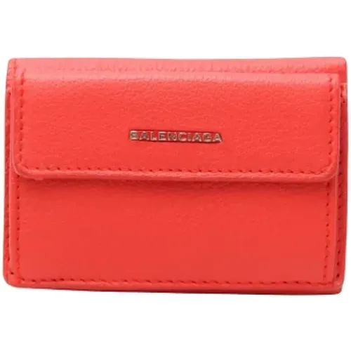 Pre-owned Leather wallets , female, Sizes: ONE SIZE - Balenciaga Vintage - Modalova