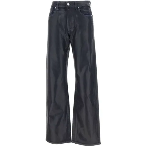 Midnight Coated Denim Straight Leg Jeans , Damen, Größe: W28 - 7 For All Mankind - Modalova