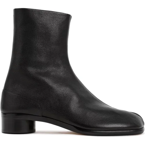 Leather Tabi Ankle Boots , male, Sizes: 7 UK, 8 UK, 10 UK, 9 UK, 11 UK - Maison Margiela - Modalova