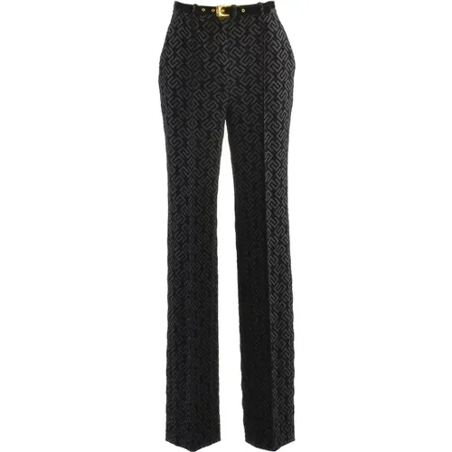 Stretch Crepe Pants , female, Sizes: L, XS - Elisabetta Franchi - Modalova