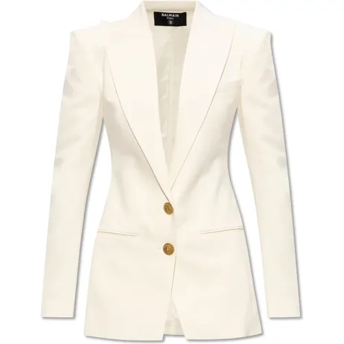 Single-breasted blazer , female, Sizes: XL, XS, M, 3XS, 2XS, L, S - Balmain - Modalova