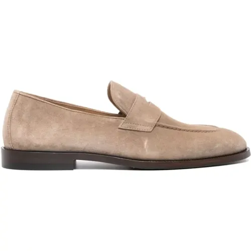 Moccasin Shoes for Men , male, Sizes: 9 UK - BRUNELLO CUCINELLI - Modalova