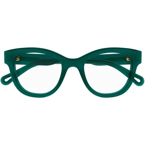 Slightly Square Acetate Frame with Material , unisex, Sizes: ONE SIZE - Chloé - Modalova