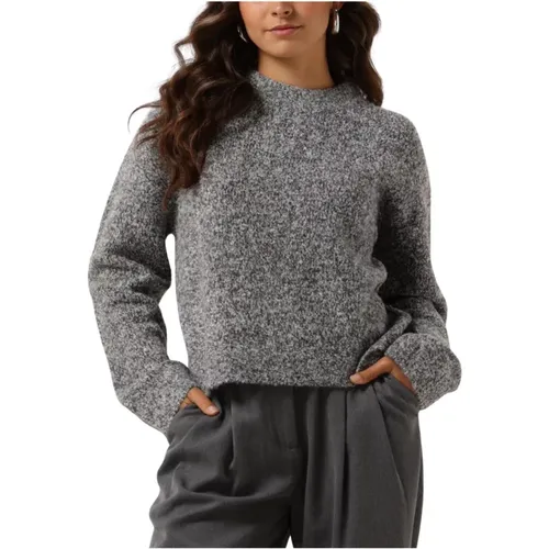 Schwarzer Strickpullover Entamar LS , Damen, Größe: XS - Envii - Modalova