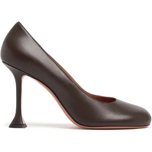 Elegant Mocha Pumps for Women , female, Sizes: 3 1/2 UK, 5 UK, 3 UK, 6 UK, 7 UK, 6 1/2 UK, 4 UK, 5 1/2 UK - Amina Muaddi - Modalova