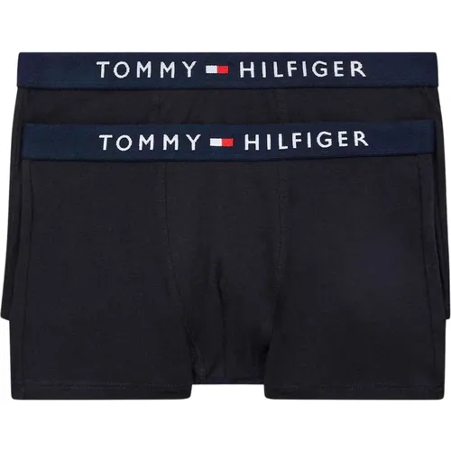 Er-Pack Marineblaue Unterhosen mit Logo - Tommy Hilfiger - Modalova