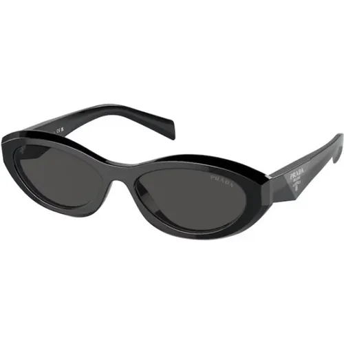 Stilvolle Sonnenbrille in Dunkelgrau , Damen, Größe: 55 MM - Prada - Modalova