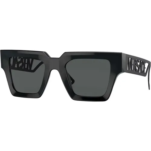 Schwarze/Graue Sonnenbrille,Schwarz Gold/Graue Sonnenbrille,Weiße/Graue Sonnenbrille - Versace - Modalova