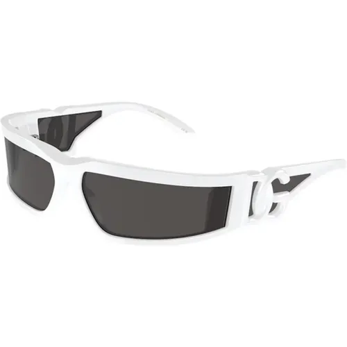 Frame Dark Grey Lenses Sunglasses , unisex, Sizes: 63 MM - Dolce & Gabbana - Modalova