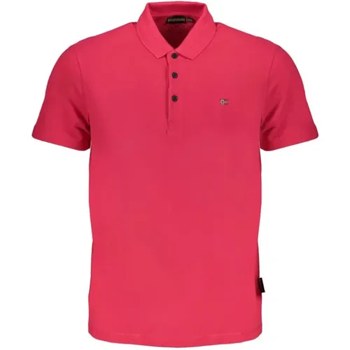 Gesticktes Logo Polo Shirt , Herren, Größe: 2XL - Napapijri - Modalova