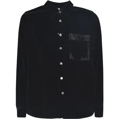 Velvet Long-Sleeve Shirt Aw23 , male, Sizes: XL - Sunflower - Modalova