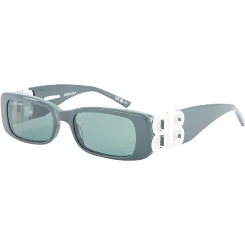 Rectangle-Frame Sunglasses Acetate , female, Sizes: ONE SIZE - Balenciaga - Modalova