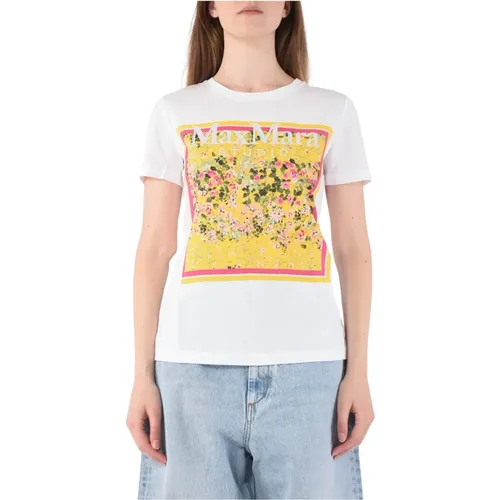 Rita Baumwoll Jersey T-shirt , Damen, Größe: M - Max Mara Studio - Modalova