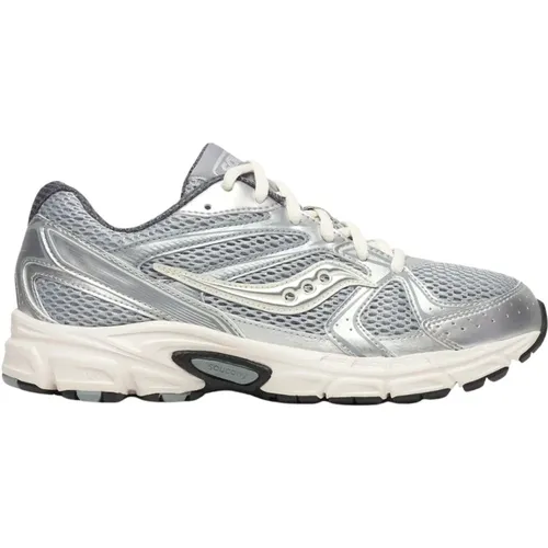 Retro Laufschuhe Silber Creme , Damen, Größe: 36 EU - Saucony - Modalova