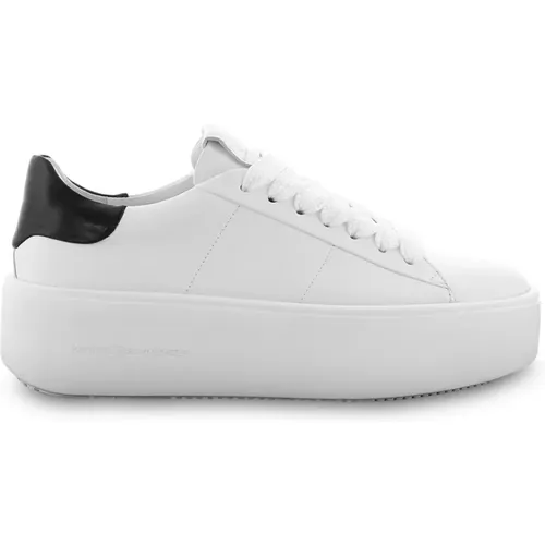 Stilvolle Weiß/Schwarz High-Top Sneaker , Damen, Größe: 37 EU - Kennel & Schmenger - Modalova
