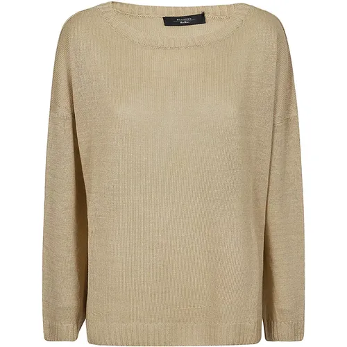 Soft Linen Sweater , female, Sizes: XL, M, S - Max Mara Weekend - Modalova