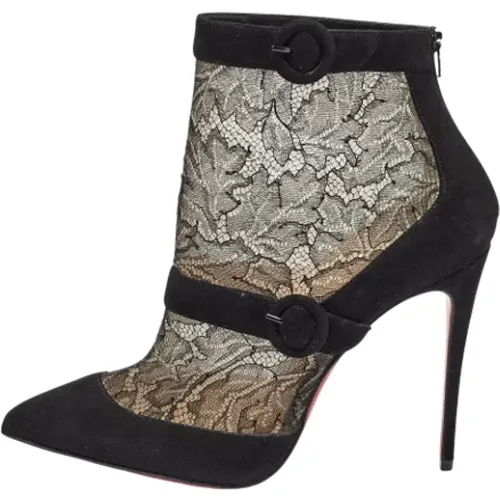 Pre-owned Lace boots , female, Sizes: 6 1/2 UK - Christian Louboutin Pre-owned - Modalova