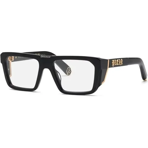 Stilvolle Schwarze Sonnenbrille Vpp142M 700Y , unisex, Größe: 55 MM - Philipp Plein - Modalova